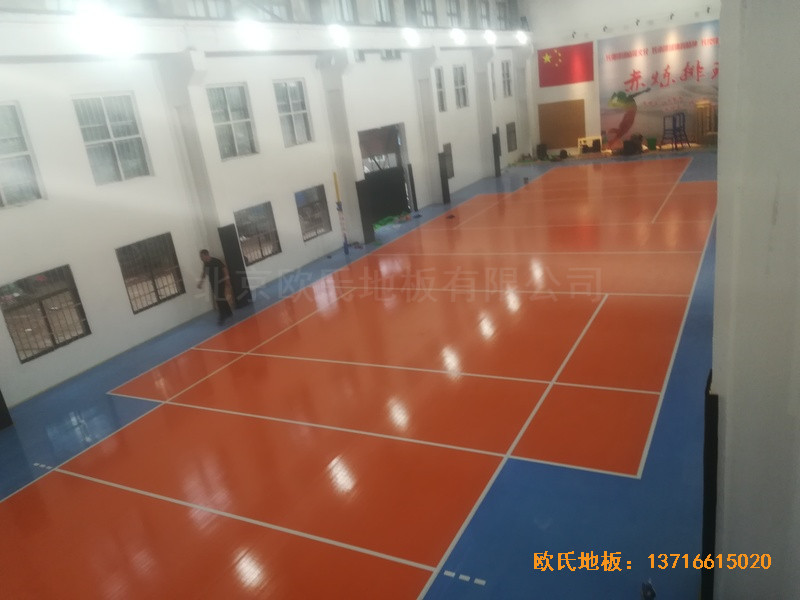 南昌赤練排球館運動木地板施工案例5